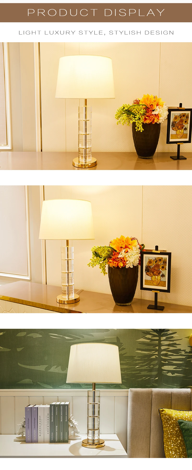 American Style Ceramic Table Lamps For Living Room Copper Table Lamps Light Green Table Lamps Home Decor Vase Shape Table Lamps