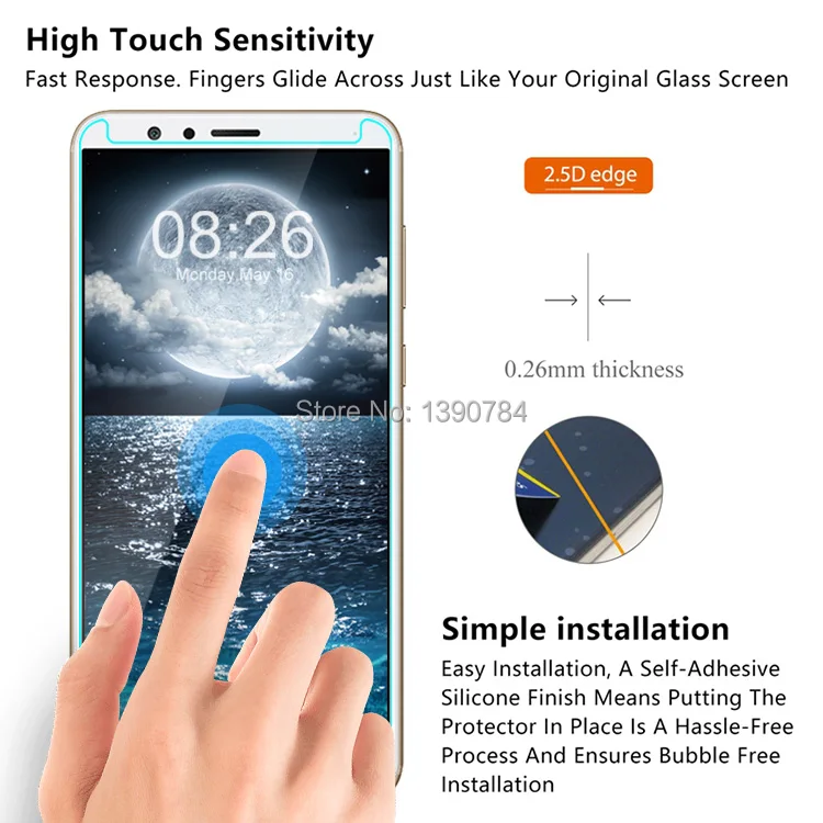 2 шт 2.5D Закаленное стекло протектор экрана для huawei mate SE 5 93 &quotпрозрачное