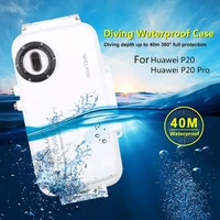 40m130ft waterproof diving housing photo video taking underwater cover case for huawei p20 p20 pro mobile phone case for huawei