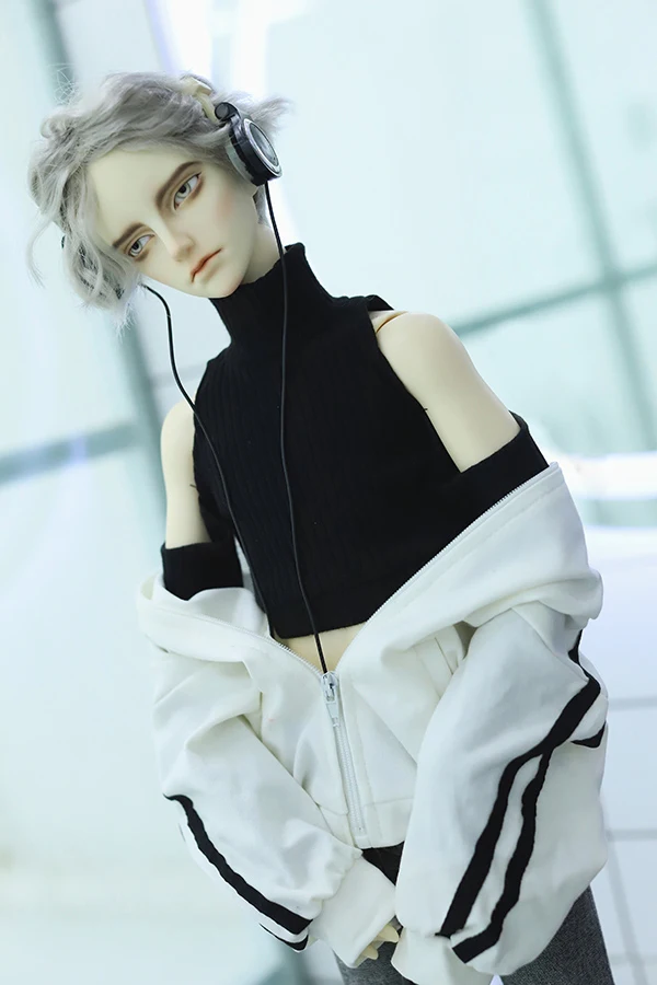 

Одежда для кукол черная водолазка вязаный базовый свитер для 1/3 1/4 BJD Uncle DD аксессуары для кукол SD Одежда для кукол