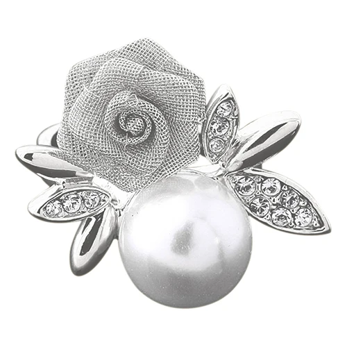 Bluelans Fashion Women's Rose Faux Pearl Clear Crystal Ring Party Jewelry | Украшения и аксессуары
