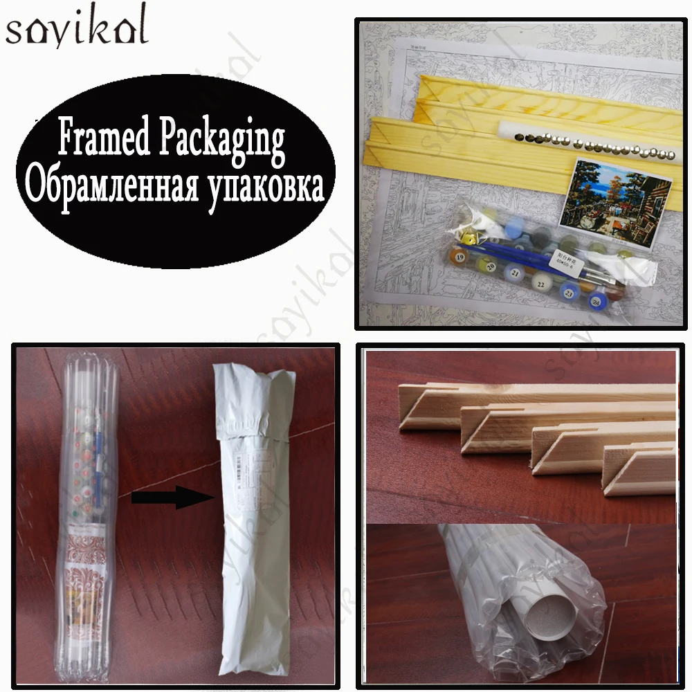 DIY живопись по номерам пейзаж в рамке акриловая Франция Париж раскраска Картина