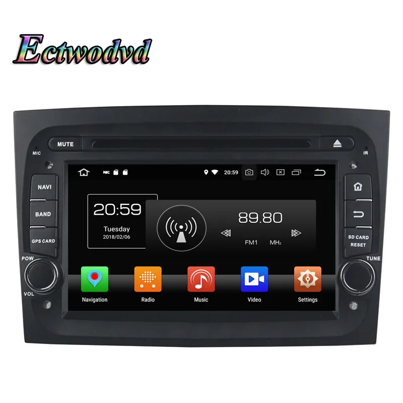 Ectwodvd Восьмиядерный 4G Android 8 0/четырехъядерный 1 Автомобильный мультимедийный