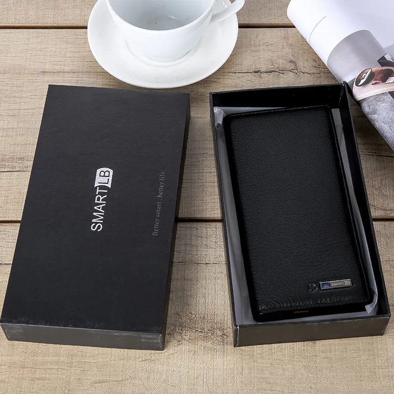 Смарт кошелек для мужчин держатель карт тонкий анти потеря интеллектуального