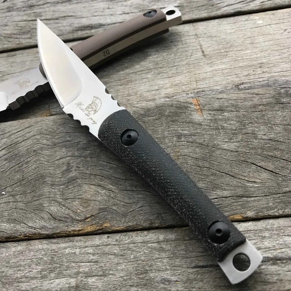 LDT Малый Rue работника фиксированным лезвием Ножи D2 лезвие Micarta справиться