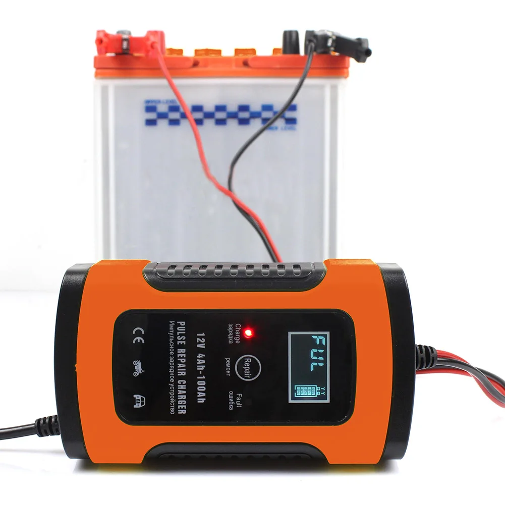 12V 5A Smart Battery Charger Portable Repair Tool Maintainer With LCD Display for Car Motorcycle |