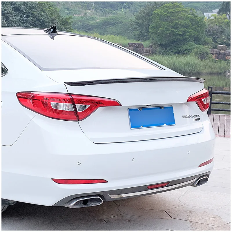 jazz black Lsrtw2017 abs покраски автомобиля задний спойлер для hyundai sonata подъем - Название цвета: jazz black
