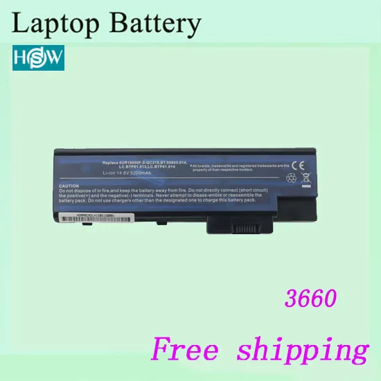 Аккумулятор для ноутбука Acer Aspire батареи 3660 5600 5610 5620 5670 7000 7110 TravelMate 5620|battery for acer