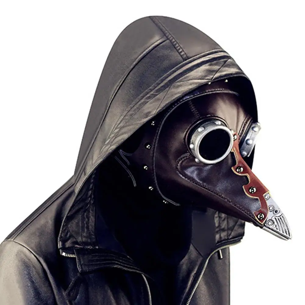 Забавные маска Чумного доктора рот врачебная для косплей на Хеллоуин вечерние