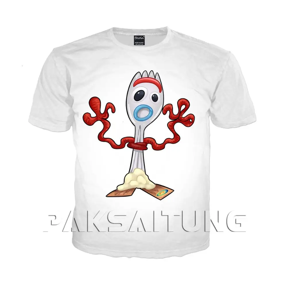 PAKSAITUNG Новая игрушка из фильма История 4 Forky Милая футболка с 3D