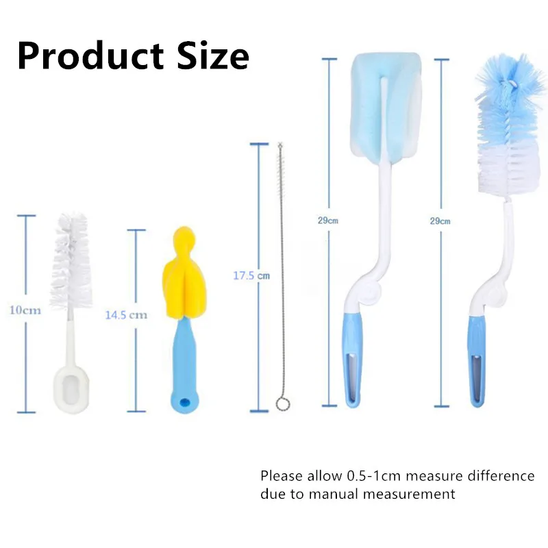 5 шт./компл. детская бутылочная губчатая щетка Соска пустышка соска чашка для