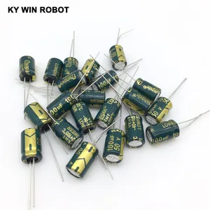 Алюминиевый электролитический конденсатор 100 мкФ 50 в 8*12, 20 шт.