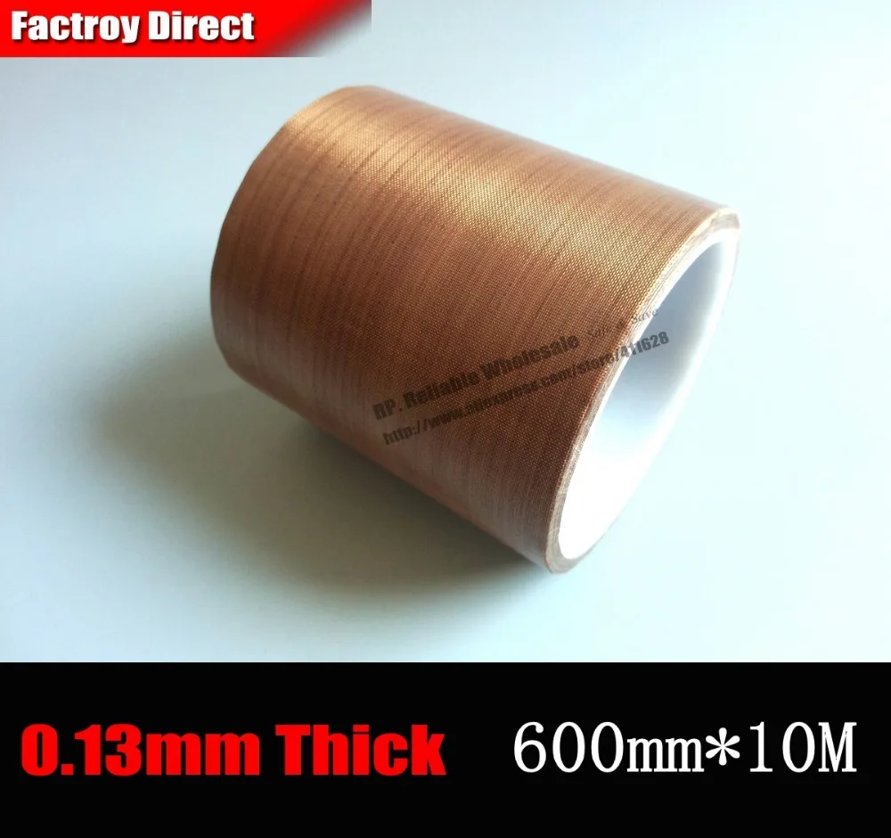600 мм* 10 м* 0,13 мм толщиной) 60 см, PTFE высокая выдерживает температуру клейкая лента для пищевых продуктов вакуумное Горячее уплотнение, изоляция