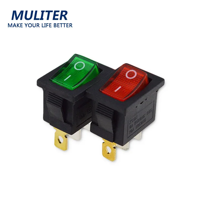 10 шт. KCD1 102N SPST 3PIN 2 Класс ВКЛ/ВЫКЛ Лодка Rocker Switch 6A/250 В 10A/125 21*15 мм Автомобилей Dash