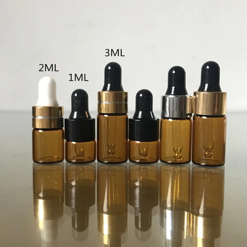 

Hot sale 500 x 2ml Empty Amber Glass Essential Oil Dropper Bottle, 2cc Glass bottle, Amber Pipette Dropper Vial