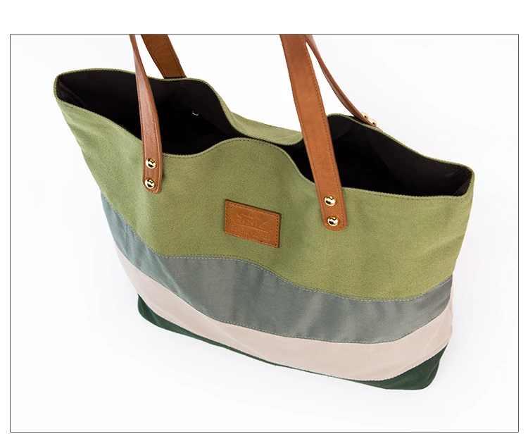 

canvas bag women multis colors striped embroidery patchwork cloth women bags designer light women tote bag