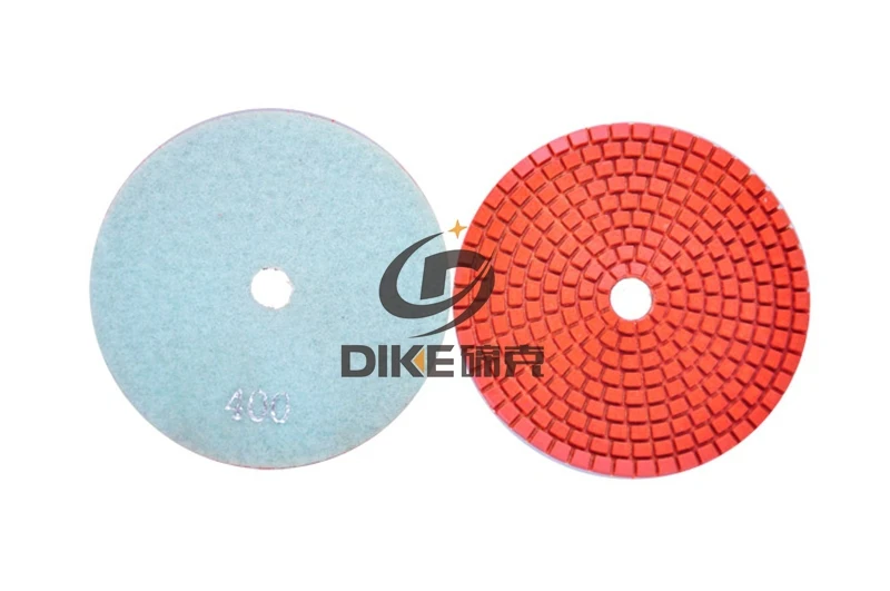 400# Premium Wet 5&quot(125mm) with 2.5mm flexible wet angle grinder polishing pads for Granite and Marble | Инструменты