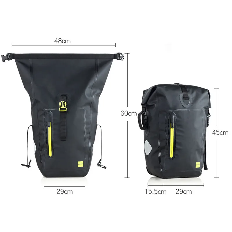 Горячая Распродажа 25L Велоспорт велосипед сумки MTB задняя стойка велосипеда сумка Полный водостойкий Универсальный дорожный велосипедные сумки на багажник заднего сиденья Сумки