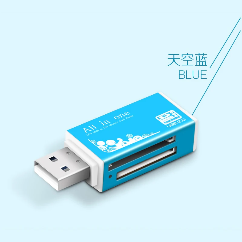Смарт все в одном кард-ридер мульти в 1 кард-ридер SD/SDHC, MMC/RS MMC, TF/MicroSD, MS/MS PRO/MS DUO, M2 кард-ридер оптом TF