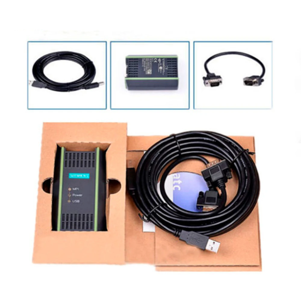 Высококачественный Новый ПЛК-кабель для Siemens S7 200/300/400 6ES7 972-0CB20-0XA0 USB-MPI + ПК |