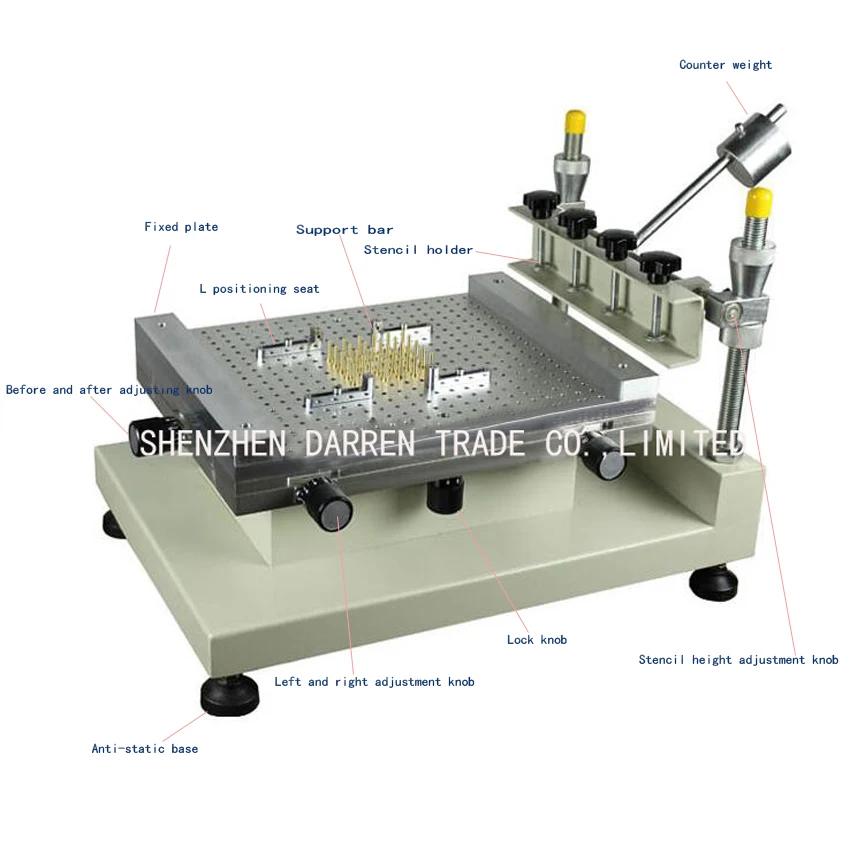 

1PC High-precision Manual PCB Silk Screen Press Precise Solder Paste Printing Machine