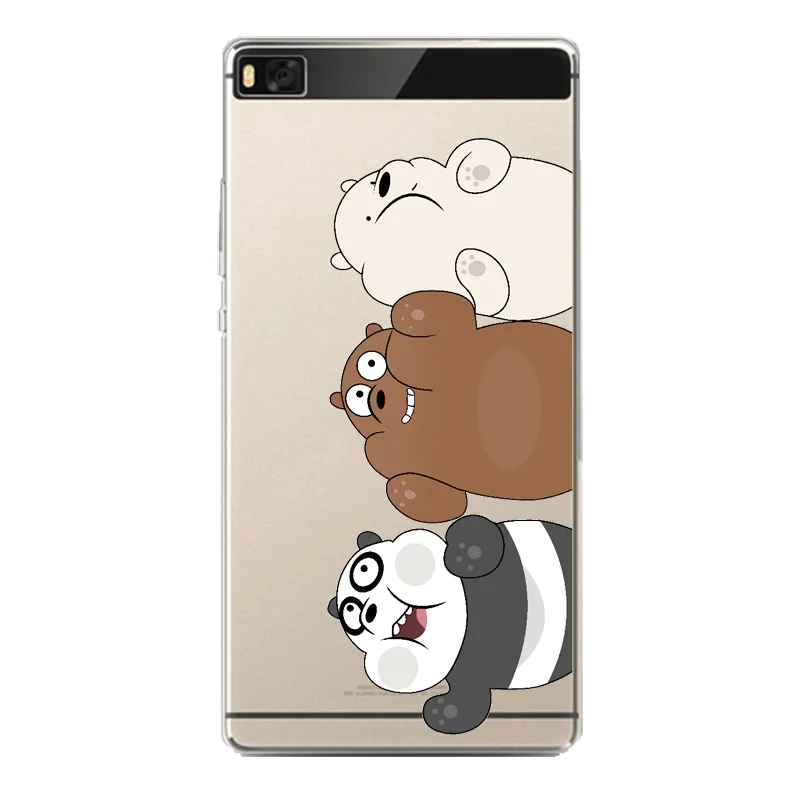 Daisy Soft Clear TPU Phone Case For huawei P10plus P8 P9lite honor 3c 4c 6a 7 8 9 5c Fundas Flora Bear Cute Cover Free Shipping | Мобильные
