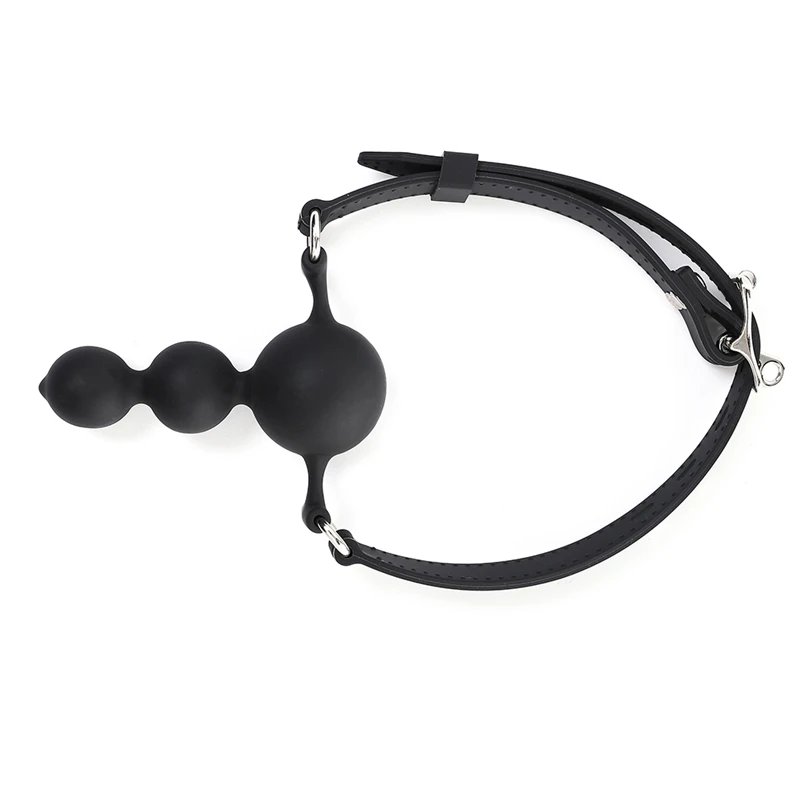 Big Beads Mouth Gag Ball Adult Games Slave Fetish Sex Toys For Couples Bdsm Bondage Game Woman Men Dildo Anal Plug | Красота и