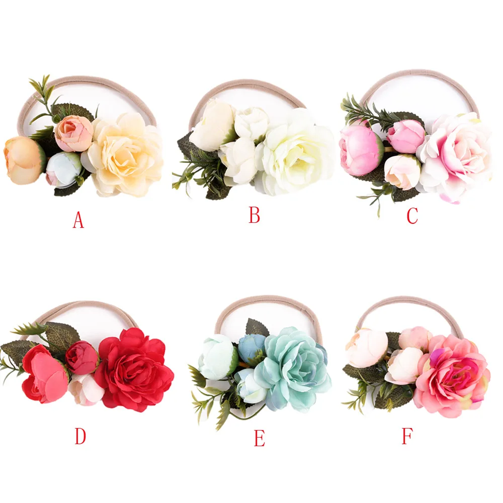 Новинка летние повязки для волос повязка на голову с цветами новорожденных