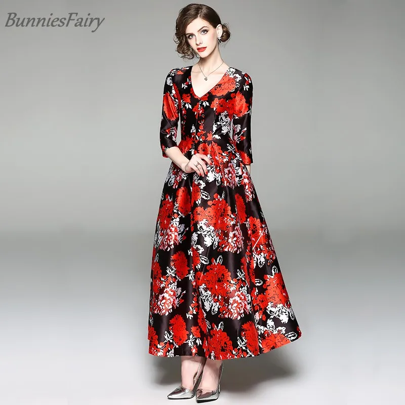 BunniesFairy 2018 новые летние Винтаж Для женщин Ретро цветок Цветочный принт атласное