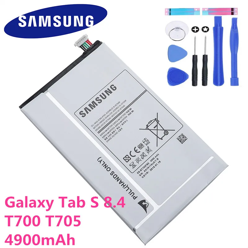 Сменный аккумулятор для планшета Samsung Galaxy Tab S 4900 T700 T705 8 4 мАч|Аккумуляторы