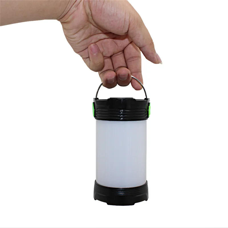 Сверхяркий светодиодный фонарик для кемпинга подвесной с компасом складной