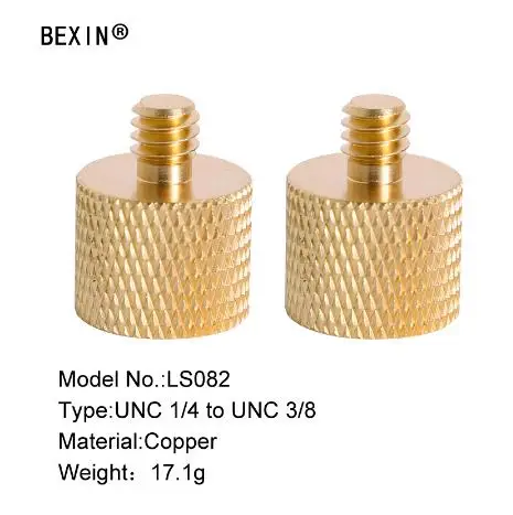 BEXN-3 piezas de metal de latón, tornillo adaptador de conversión para cámara,...