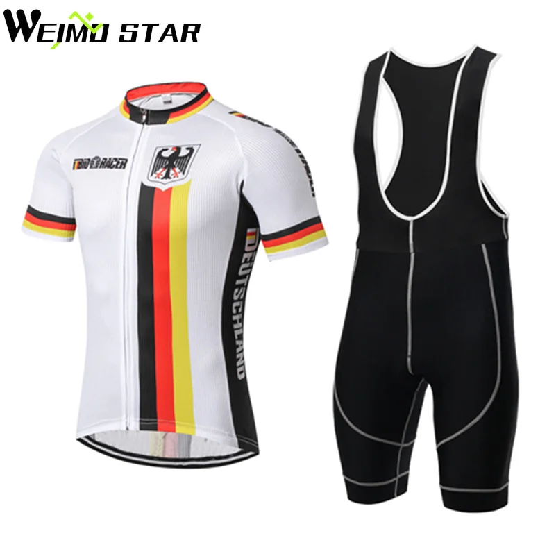 

Weimostar Team Cycling Clothing Ciclismo Men Set Bike Clothing Summer Breathable Bicycle Wear Short Sleeve Cycling Jersey Sets