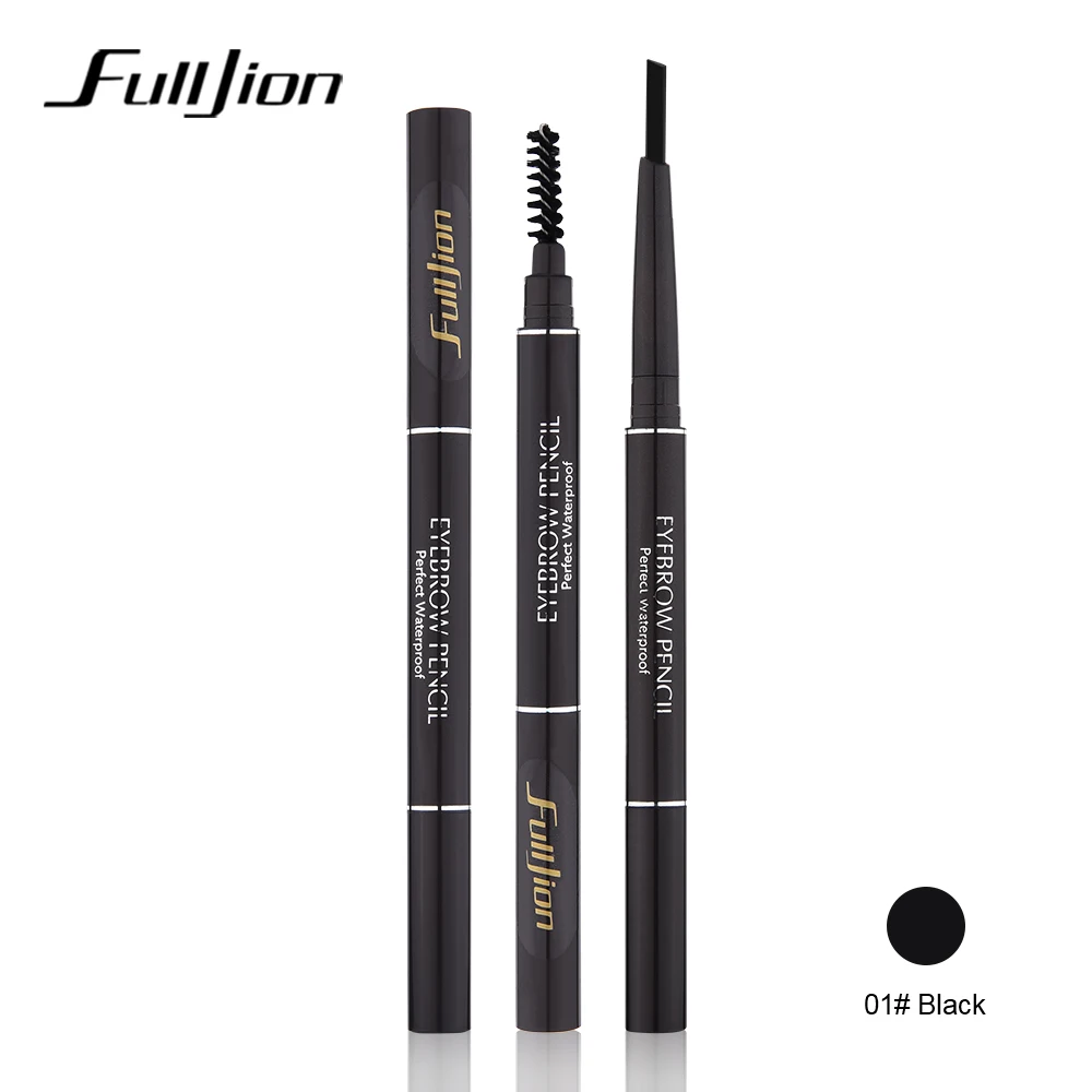 Fulljion 1 шт. вращающийся карандаш для бровей с кисточкой ресниц водоСТОЙКАЯ ручка