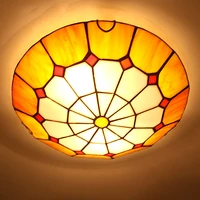 modern fashion tiffany ceiling light fixture european colorful drawing glass ceiling lamp home deco living room e27 lamps
