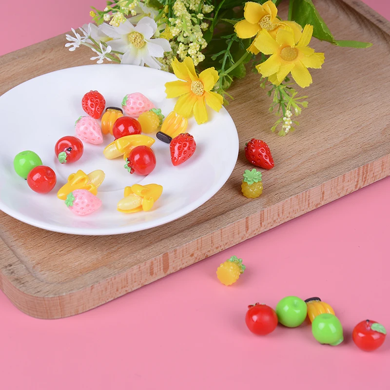 3Pcs Resin Artificial Fake Miniature Food Fruit Banana Play DollHouse Toy Decorative Craft | Игрушки и хобби