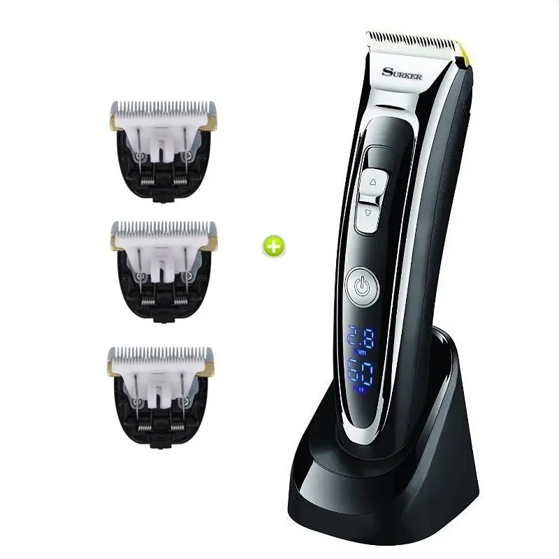 total 4 blade Мощная профессиональная машинка для стрижки волос для мужчин, триммер для волос, машинка для стрижки бороды, электрический триммер для стрижки волос, Машинка для стрижки волос, керамическое лезвие - Цвет: total 4 blade