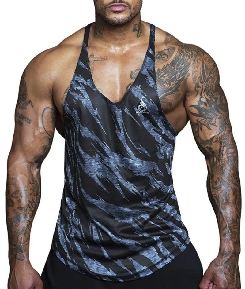 Лето Ryderwear топы на бретелях для мужчин хипстер Забавный крутой жилет с буквенным принтом Мужская мода o-образным вырезом повседневная майка камуфляж
