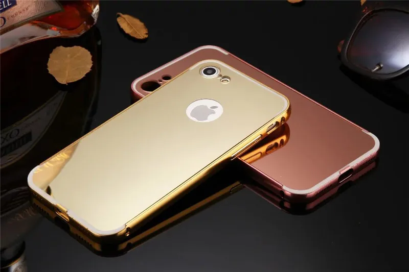Для Apple iPhone 7 6 6S плюс 5S 5 Чехол роскошные доспехи алюминиевая рама металл +