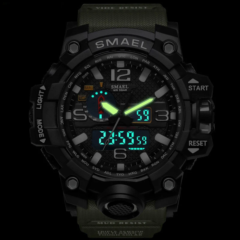 SMAEL мужские часы новый стиль бренд светодиодный цифровые кварцевые