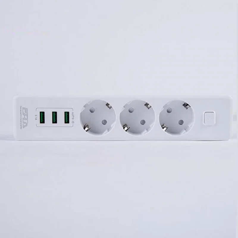 EU мощность полосы USB зарядное устройство умная розетка удлинитель штепсельная