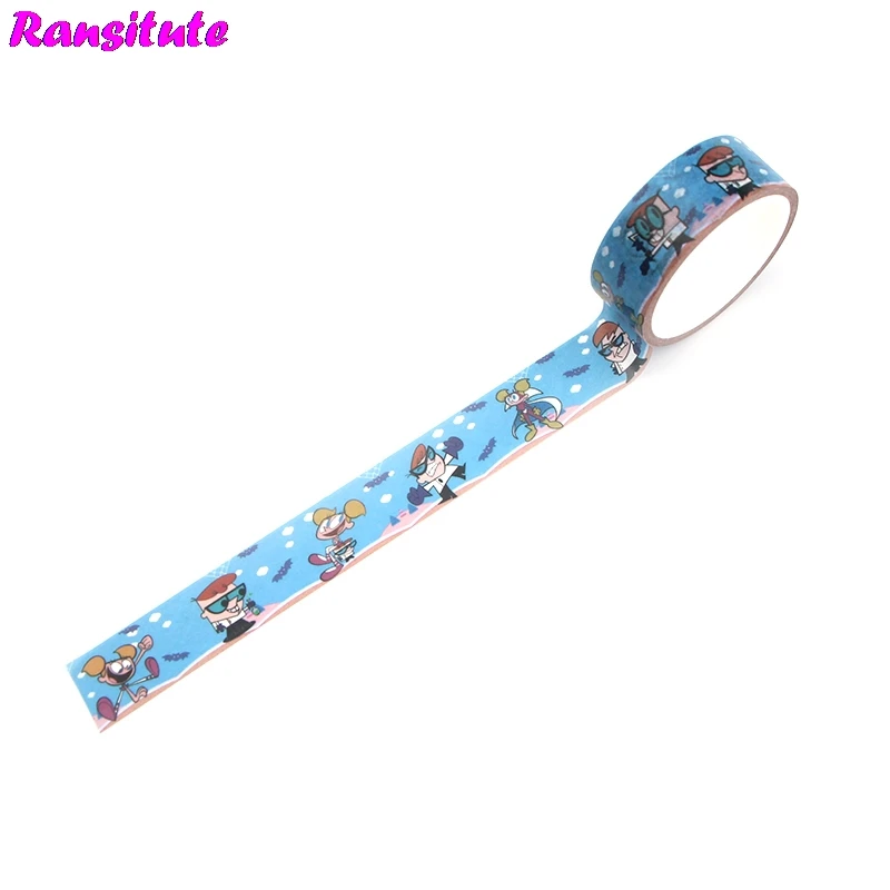 Ransitute R474 Dexter's Lab детские игрушки васи лента дорожная лента игрушка украшение автомобиля Съемная ручная наклейка