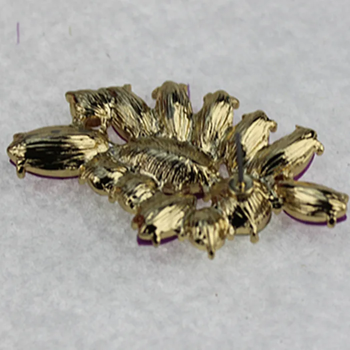 Женские серьги в виде цветка вечерние фиолетового цвета для помолвки бесплатная