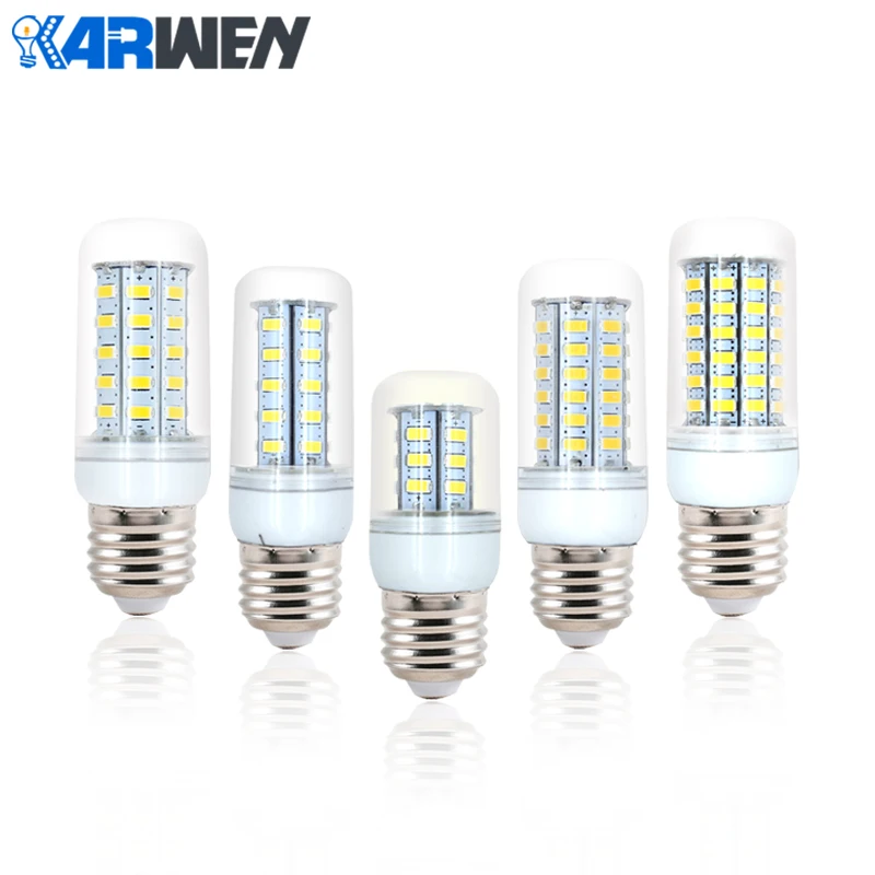 KARWEN светодиодный светильник E27 220v 240v SMD5730 bombilla светодиодный кукурузный светильник лампы 24 36 48 56 69 светодиодный s люстры лампы в форме свечи светильник ing подвесной светильник