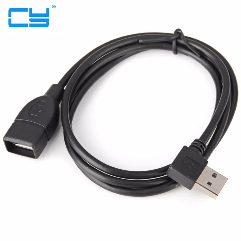 Высококачественный Реверсивный дизайн 100 см/1 м USB 2 0 Левый и правый угловой 90