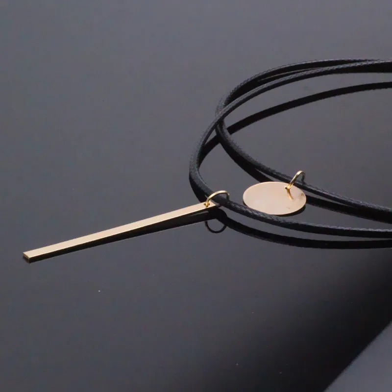 Женское Ожерелье чокер из бархатной кожи|black choker necklace|choker necklacemultilayer necklace |