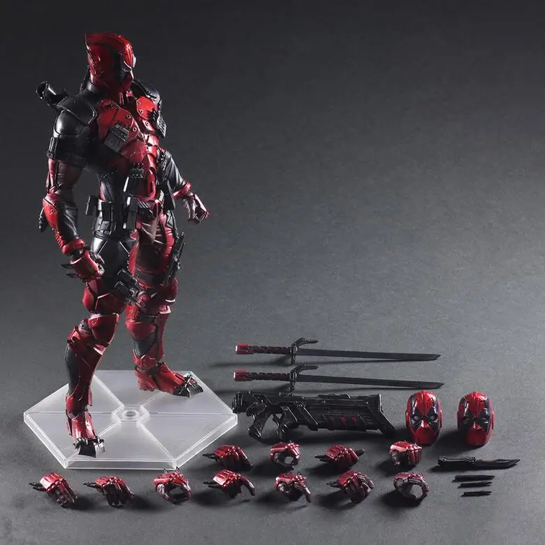 Play Arts Marvel 26 см Дэдпул Оригинальная фигурка из ПВХ модель игрушек | Игрушки и хобби