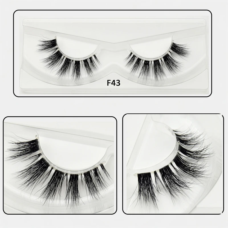 Eyelashes Transparent Band False Handmade 3D Mink Lashes Invisible Eyelash Extensions Maquillage Makeup Cilios | Красота и здоровье