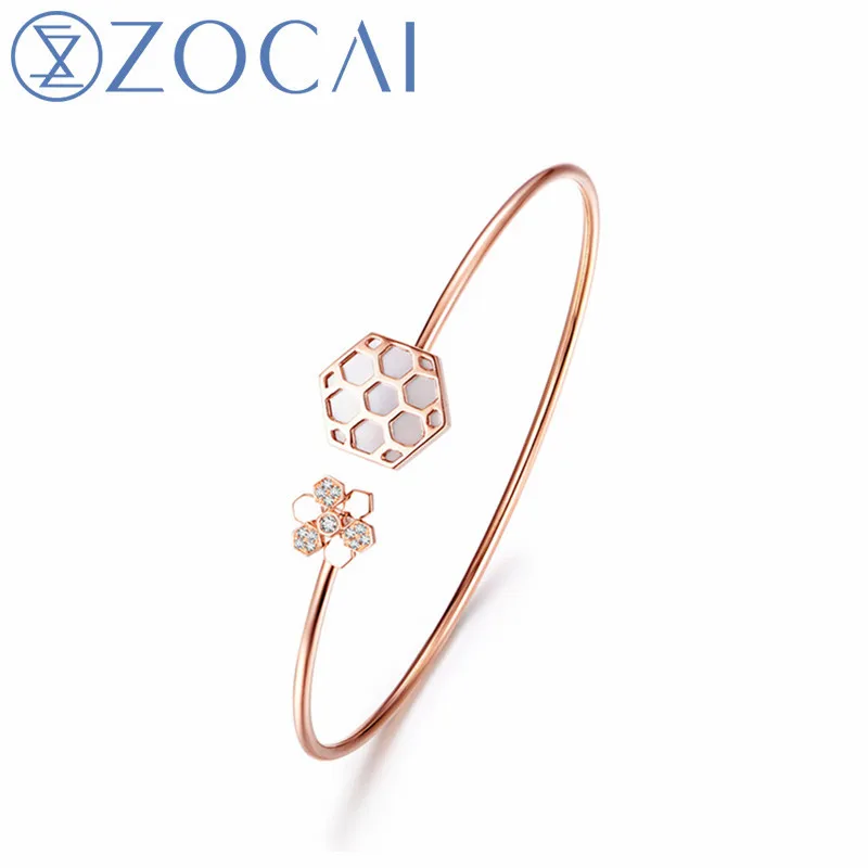 

ZOCAI New Arrived Diamond Bracelet 0.04 CT certificated diamond gift bracelet