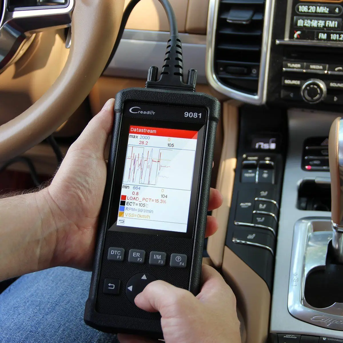Launch CReader 9081 cr9081 автоматический считыватель кодов полный OBD2 сканер Диагностический сканирующий инструмент OBDII масло EPB BMS SAS DPF TPMS ABS кровотечение